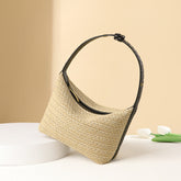 Sac à lunch en paille élégant et assorti à la mode française avec un design spécial, sac à bandoulière, sac à main, sac de plage pour les vacances